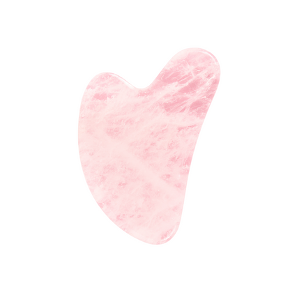 Rose quartz gua sha stone